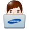 Man Technologist emoji on Samsung